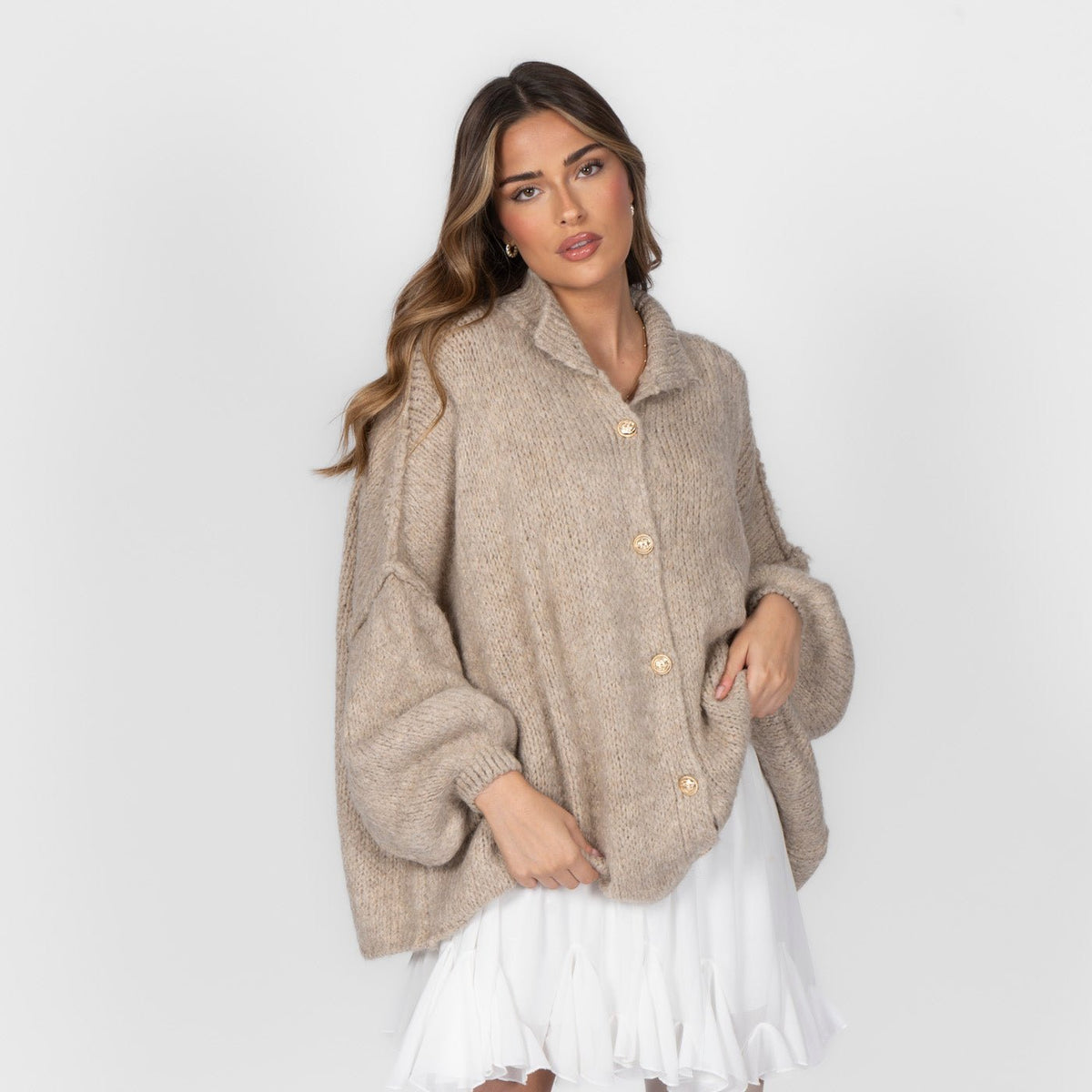 Oversized-Cardigan "CozyGlam" | Amalia